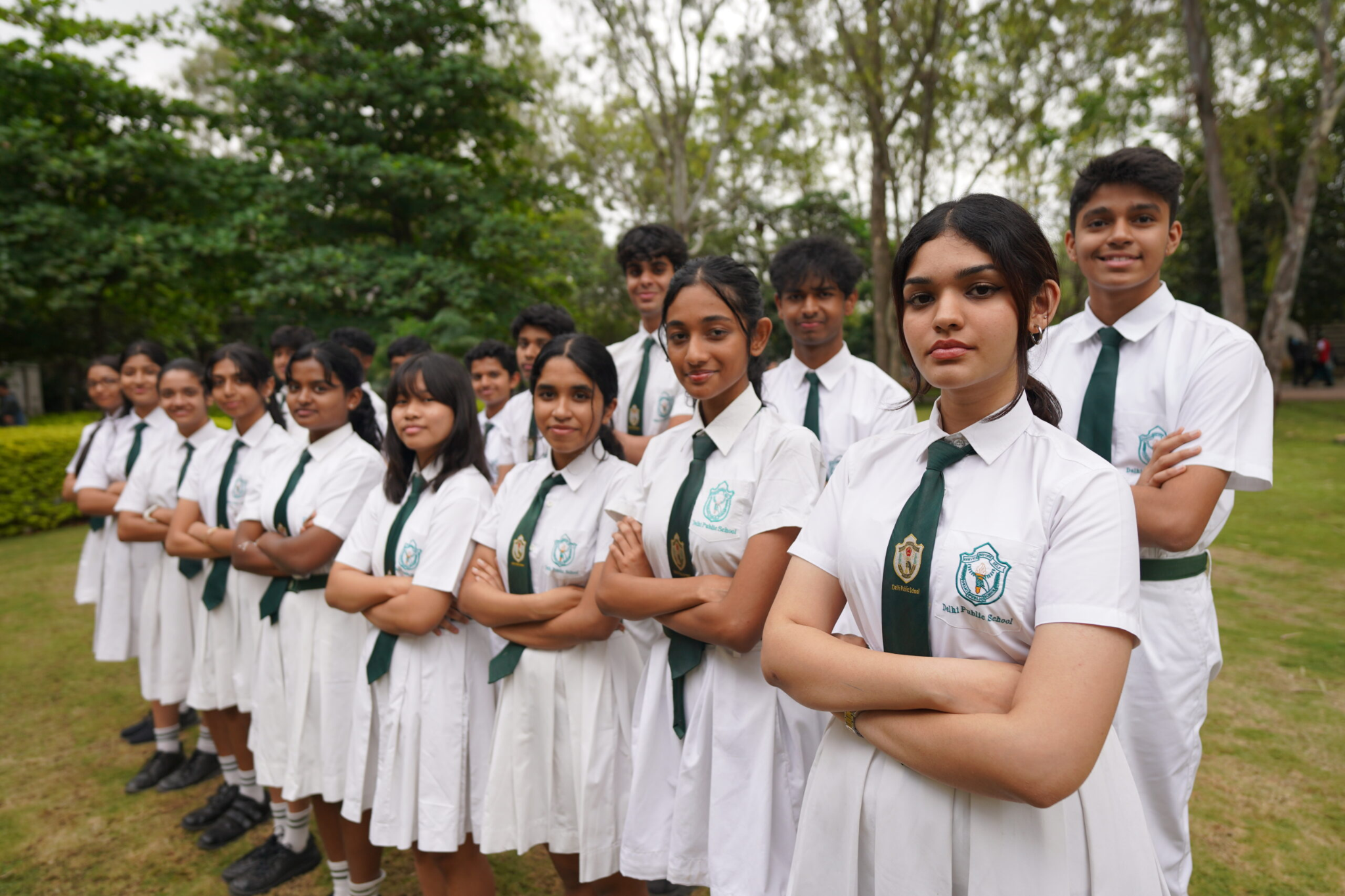 Indian school children together